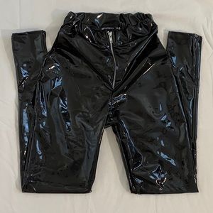 PLT Vinyl Zip Up Leggings